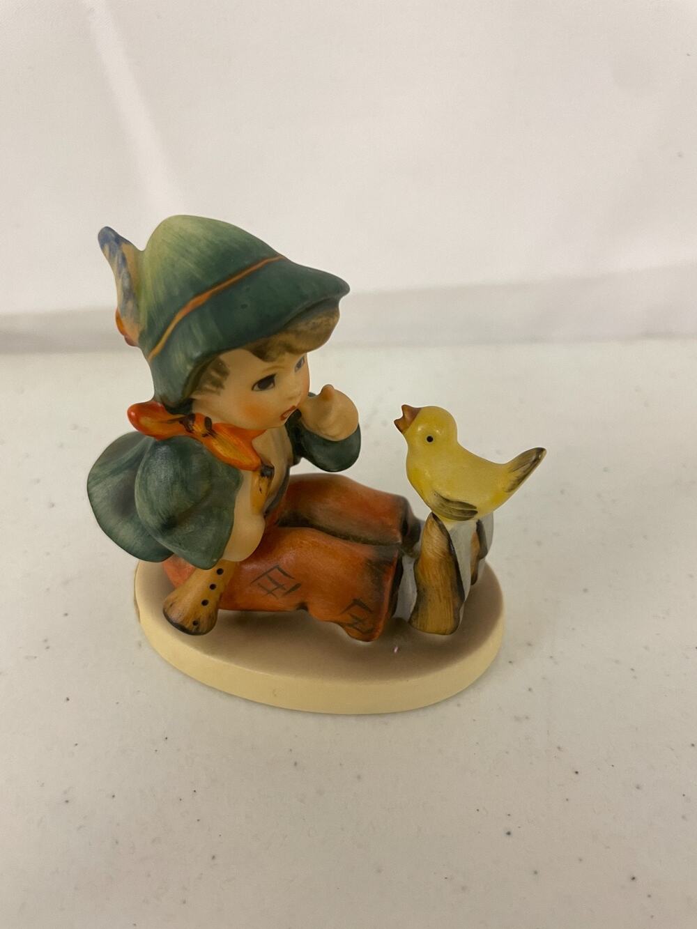 Vintage Goebel M.I. Hummel Singing Lesson #63 TMK-5 Boy with Bird Figure Germany